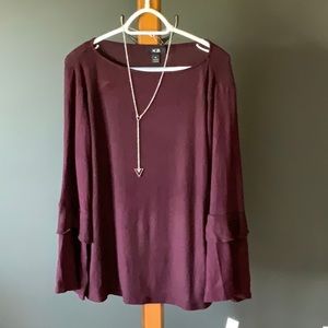 AGB lightweight long-sleeve shirt with neckless. NWT ~ Size XL